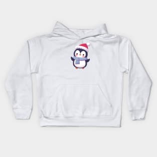 Adorable Christmas Penguin Kids Hoodie